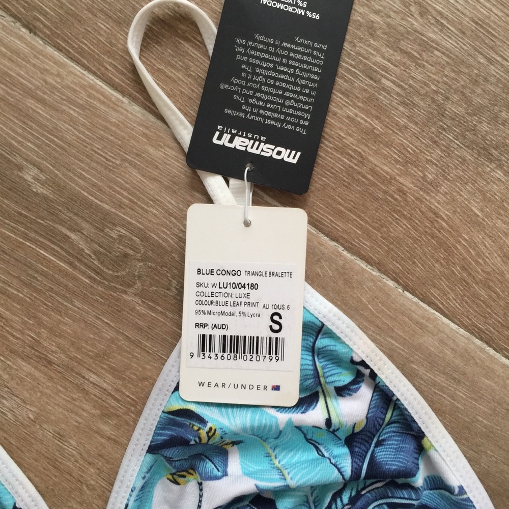 Palm leaf triangle Bralette - Picture 3 of 5